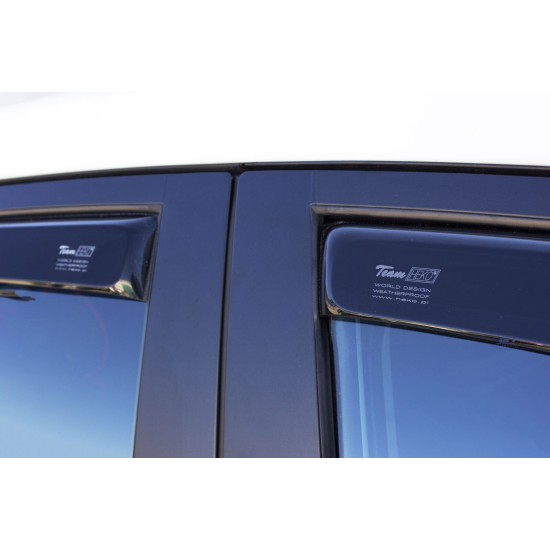 ΑΝΕΜΟΘΡΑΥΣΤΕΣ ΓΙΑ NISSAN PULSAR 5D 2014R+(+OT) ΣΕΤ ΑΥΤΟΚΙΝΗΤΟΥ ΑΠΟ ΕΥΚΑΜΠΤΟ ΦΙΜΕ ΠΛΑΣΤΙΚΟ HEKO - 4 ΤΕΜ. ΑΝΕΜΟΘΡΑΥΣΤΕΣ