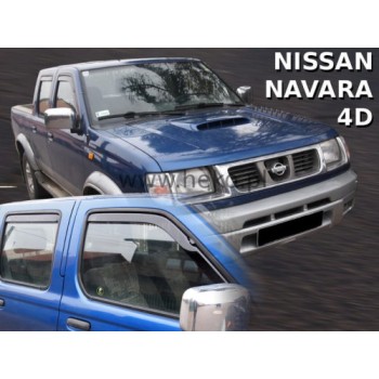 ΑΝΕΜΟΘΡΑΥΣΤΕΣ ΓΙΑ NISSAN NAVARA / PICK UP D22 / NP300 2001-2005 ΣΕΤ ΑΥΤΟΚΙΝΗΤΟΥ ΑΠΟ ΕΥΚΑΜΠΤΟ ΦΙΜΕ ΠΛΑΣΤΙΚΟ HEKO - 4 ΤΕΜ.