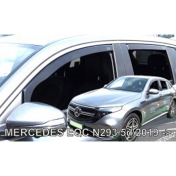 ΑΝΕΜΟΘΡΑΥΣΤΕΣ ΓΙΑ MERCEDES EQC N293 5D 2019+  ΣΕΤ ΑΥΤΟΚΙΝΗΤΟΥ ΑΠΟ ΕΥΚΑΜΠΤΟ ΦΙΜΕ ΠΛΑΣΤΙΚΟ HEKO - 4 ΤΕΜ.