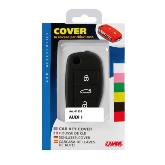 TYPE-1 ΚΑΛΥΜΜΑ ΚΛΕΙΔΙΩΝ ΣΙΛΙΚΟΝΗΣ ΜΑΥΡΟ ΧΡΩΜΑ ΓΙΑ AUDI 1ΤΕΜ. Διάφορα Αξεσουάρ