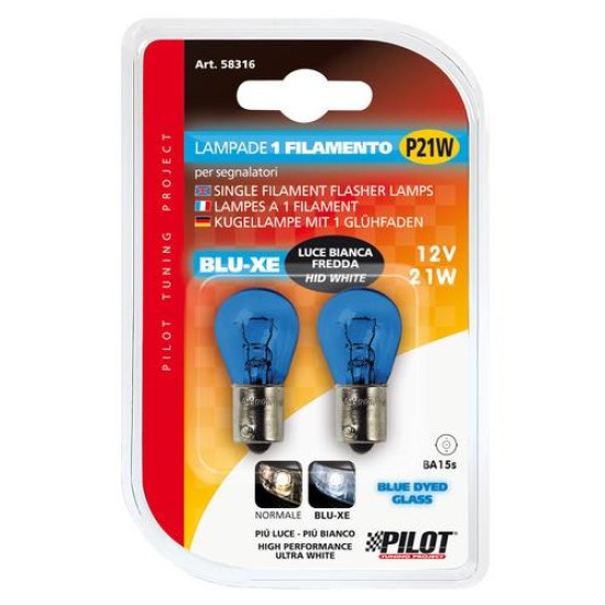 P21W 12V 21W BA15s μονοπολικό BLU-XENON Λαμπάκια