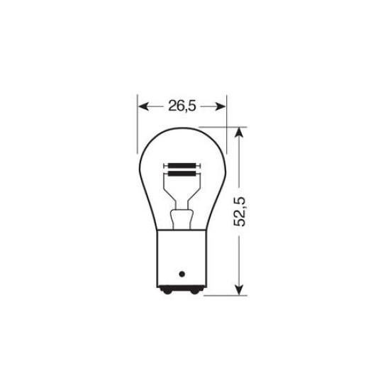 P21/5W 12V BAY15d ΔΙΠΟΛΙΚΟ BLU-XE  BLISTER - 2ΤΕΜ. Λαμπάκια