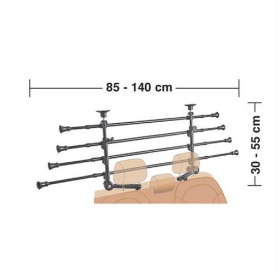 Διαχωριστικό πλέγμα GRG-9 Compact για το πορτ-μπαγκάζ Προστασία Φορτίου