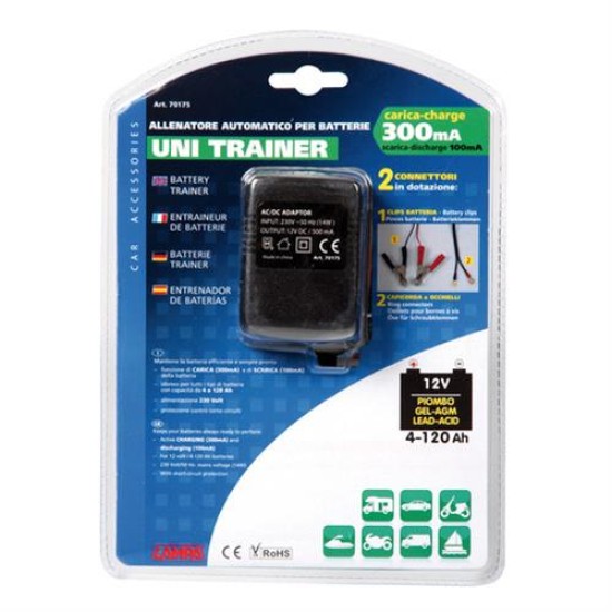 Φορτιστής Μπαταρίας 12V 300mA Uni Trainer Φορτιστές Μπαταρίας