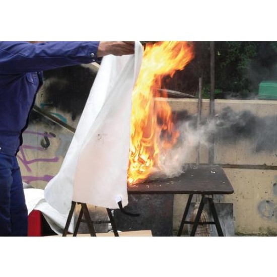 ΚΟΥΒΕΡΤΑ ΠΡΟΣΤΑΣΙΑΣ ΑΠΟ ΤΗΝ ΦΩΤΙΑ FIRE-BLANKET 120x180cm Φαρμακεία Τρίγωνα Διάσωση