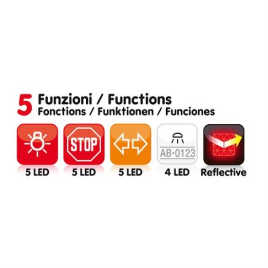 Φανάρι Τρέιλερ Πίσω με 14LED 12V 1τεμ. Εξωτερικά Οπίσθια Φώτα