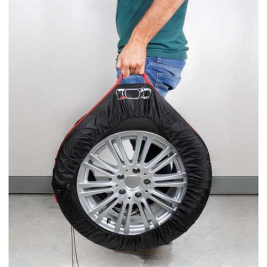 ΤΣΑΝΤΕΣ ΜΕΤΑΦΟΡΑΣ 4 ΕΛΑΣΤΙΚΩΝ TYRE WRAP BASIC (L) 13-19 INCH Προστασία Τροχών