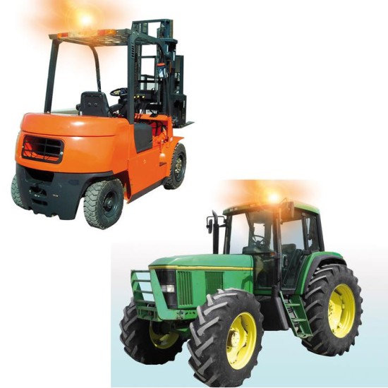 Φάρος RH-1 12V/24V Βιδωτός Πορτοκαλί 130x195mm Φάροι Αλογόνου