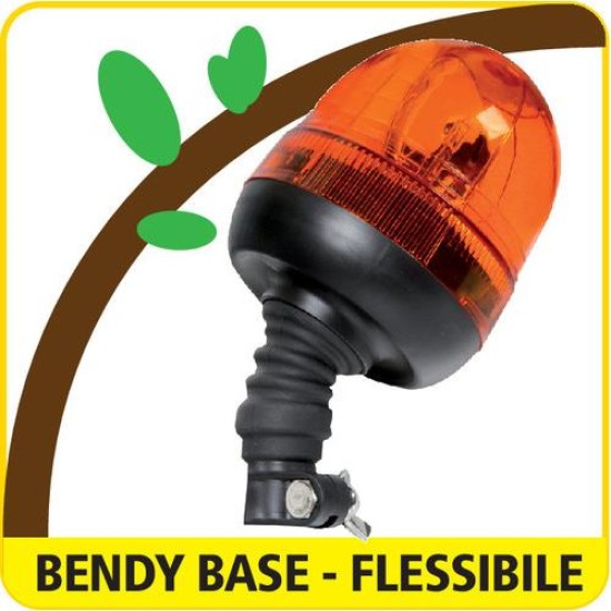 Φάρος με ελαστική βάση RH-3 12V/24V με DIN 125x235mm Φάροι Αλογόνου