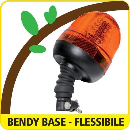 Φάρος βιδωτός Ελαστικός RL-3 12V/24V με DIN 125x250mm Φάροι LED