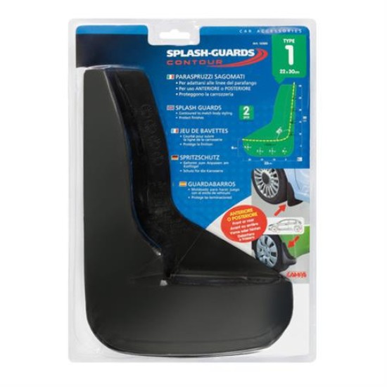 ΛΑΣΠΩΤΗΡΕΣ SPLASH-GUARDS CONTOUR 22x29cm TYPE-2 2ΤΕΜ. Λασπωτήρες