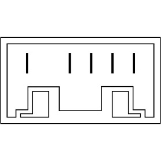 Διακόπτης Παραθύρων FIAT DOGAN Μονός 5PIN Μαρκέ Διακόπτες