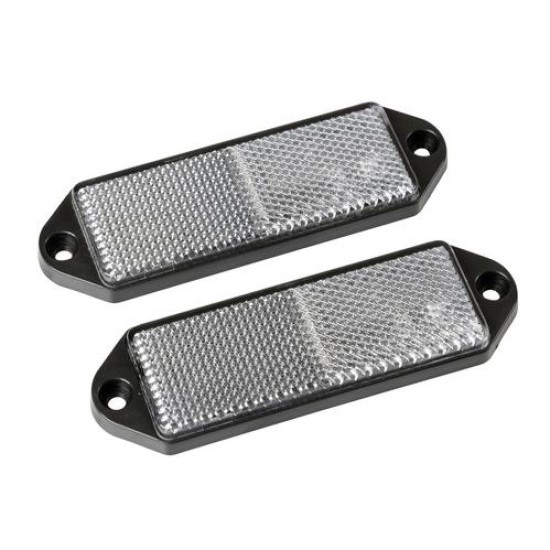 ΑΝΤΑΝΑΚΛΑΣΤΙΚΑ ΛΕΥΚΑ EURO-NORM 90x35mm 2ΤΕΜ Αντανακλαστικά