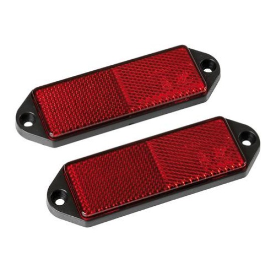 ΑΝΤΑΝΑΚΛΑΣΤΙΚΑ ΚΟΚΚΙΝΑ EURO-NORM 90x35mm 2ΤΕΜ Αντανακλαστικά