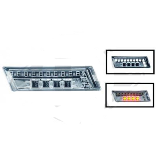 AUDI A3 8P 05.03-06.08 / A4 00-07 /A6 97-04 ΦΛΑΣ ΦΤΕΡΟΥ CHROME+LED Μαρκέ Φλας