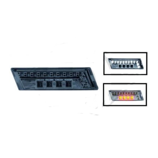 AUDI A3 8P 05.03-06.08 /A4 00-07 /A6 97-04  ΦΛΑΣ ΦΤΕΡΟΥ BLACK+LED Μαρκέ Φλας