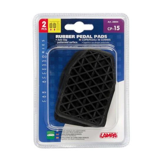 ΑΝΤΙΟΛΙΣΘΗΤΙΚΑ ΠΑΠΟΥΤΣΑΚΙΑ ΠΕΝΤΑΛ ΦΡΕΝΟΥ/ΣΥΜΠΛΕΚΤΗ ΓΙΑ AUDI/SKODA/VW CP-15  - 2 ΤΕΜ. Παπουτσάκια Πεντάλ Αντιολισθητικά Μαρκέ