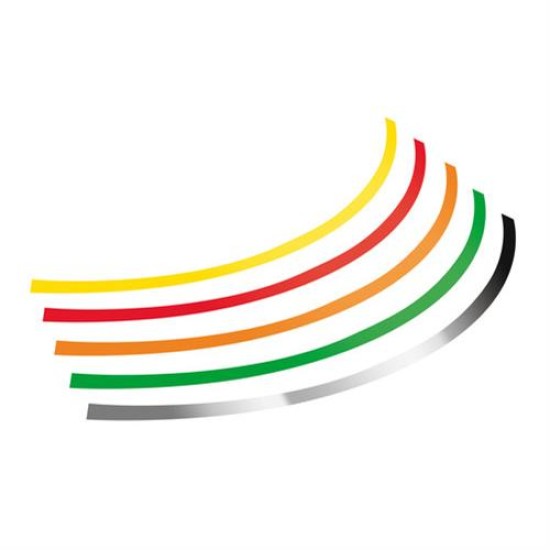 Διακοσμητικά Αυτοκόλλητα Ζάντας Πλαστικά - Πορτοκαλί  14-15-16 INCH Αυτοκόλλητα Διακοσμητικά