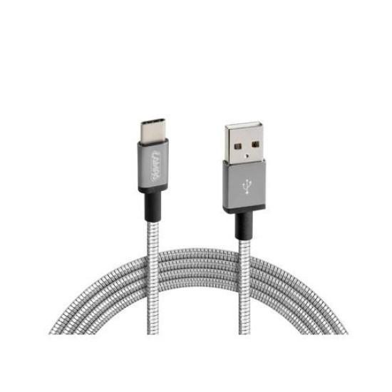 ΚΑΛΩΔΙΟ USB ΦΟΡΤΙΣΗΣ ΚΑΙ ΣΥΓΧΡΟΝΙΣΜΟΥ IRON SILVER LINE - TYPE C (100 cm) Καλώδια ΚΑΛΩΔΙΟ USB ΦΟΡΤΙΣΗΣ ΚΑΙ ΣΥΓΧΡΟΝΙΣΜΟΥ IRON SILVER LINE - TYPE C (100 cm) Καλώδια