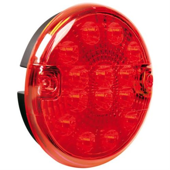 ΦΩΣ ΦΟΡΤΗΓΟΥ ΠΙΣΩ 12/24V 14LED ΚΟΚΚΙΝΟ ΣΤΡΟΓΓΥΛΟ 140mm 1ΤΕΜ. Εξωτερικά Οπίσθια Φώτα