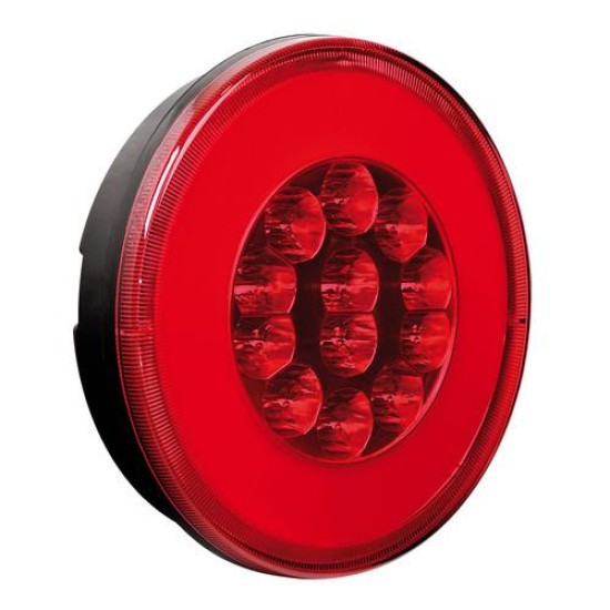 ΦΩΣ ΦΟΡΤΗΓΟΥ ΠΙΣΩ 12/24V O-LED 29LED 2ΧΡΗΣΕΩΝ ΣΤΡΟΓΓΥΛΟ 140mm 1ΤΕΜ. Εξωτερικά Οπίσθια Φώτα