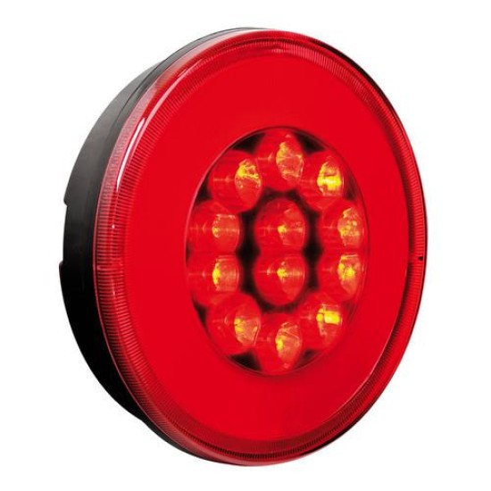 ΦΩΣ ΦΟΡΤΗΓΟΥ ΠΙΣΩ 12/24V O-LED 29LED 2ΧΡΗΣΕΩΝ ΣΤΡΟΓΓΥΛΟ 140mm 1ΤΕΜ. Εξωτερικά Οπίσθια Φώτα
