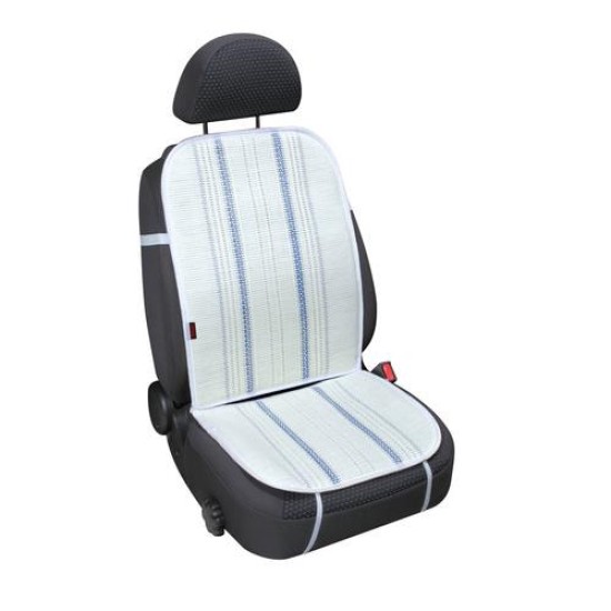 ΠΛΑΤΟΚΑΘΙΣΜΑ FRESCO-BASIC ΑΠΟ 100% ΦΥΣΙΚΗ ΨΑΘΑ ΛΕΥΚΟ/ΜΠΛΕ -1ΤΕΜ. Ψάθες Μπίλιες