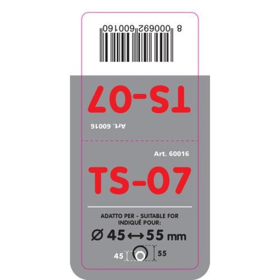 ΑΚΡΟ ΕΞΑΤΜΙΣΗΣ TS-07 45-55mm - ΣΤΡΟΓΓΥΛΟ ΚΟΦΤΟ Μπούκες Εξάτμισης