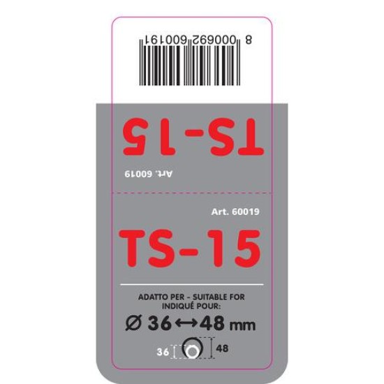 ΑΚΡΟ ΕΞΑΤΜΙΣΗΣ TS-15 36-48mm - ΣΤΡΟΓΓΥΛΟ Μπούκες Εξάτμισης