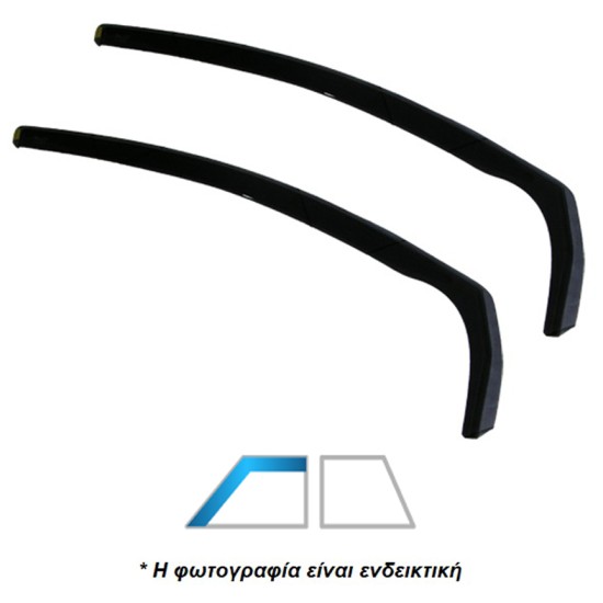 ΑΝΕΜΟΘΡΑΥΣΤΕΣ ΓΙΑ MITSUBISHI LANCER 4D 1992-1995 ΖΕΥΓΑΡΙ ΑΠΟ ΕΥΚΑΜΠΤΟ ΦΙΜΕ ΠΛΑΣΤΙΚΟ HEKO - 2 ΤΕΜ. ΑΝΕΜΟΘΡΑΥΣΤΕΣ