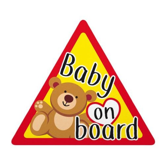 BABY ON BOARD ΕΝΔΕΙΞΗ ΣΤΑΤΙΚΟ 128x112mm Εσωτερικού χώρου