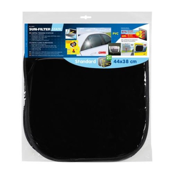 ΚΟΥΡΤΙΝΑΚΙΑ ΠΛΑΙΝΑ SUN FILTER STANDAR ΣΤΑΤΙΚΑ 44x38cm 2ΤΕΜ. Ηλιοπροστασίες Πλαϊνές