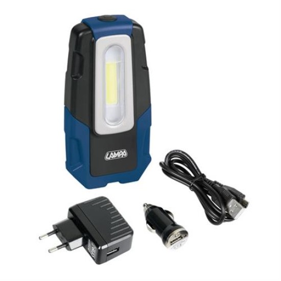 ΦΑΚΟΣ GL-2 12/24/230V/USB COB LED 150lm 2W 7.000K PRO-SERIES ΑΔΙΑΒΡΟΧΟΣ ΜΕ ΜΑΓΝΗΤΙΚΗ ΒΑΣΗ+ΓΑΝΤΖΟΣ Φακοί