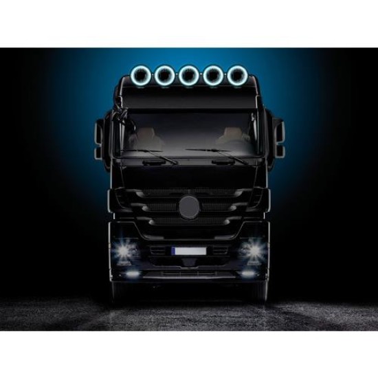 ΠΡΟΒΟΛΕΑΣ SATURN 9 INCH 12/24V-H7 ΚΑΡΦΙ ΜΕ LED ΘΕΣΕΩΣ ΣΤΡΟΓΓΥΛΟΣ 220mm 1ΤΕΜ. Εξωτερικά Φώτα Αλογόνου