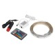ΤΑΙΝΙΑ 60LED 12/24V RGB MULTICOLOR 200cm ΜΕ ΦΙΣ ΑΝΑΠΤΗΡΑ ΚΑΙ ΤΗΛΕΧΕΙΡΙΣΜΟ 16 ΧΡΩΜΑΤΩΝ  ΚΑΙ 3 ΧΡΗΣΕΩΝ Φωτισμός LED