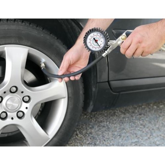 ΜΑΝΟΜΕΤΡΟ ΑΝΑΛΟΓΙΚΟΣ ΜΕΤΡΗΤΗΣ ΠΙΕΣΗΣ ΑΕΡΑ ΕΛΑΣΤΙΚΩΝ ΜΕ ΠΙΣΤΟΛΙ 15BAR/220psi -1 ΤΕΜ Μετρητές Πίεσης