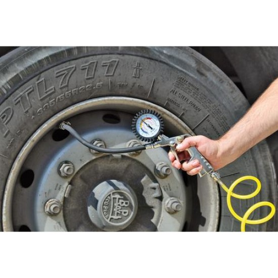 ΜΑΝΟΜΕΤΡΟ ΑΝΑΛΟΓΙΚΟΣ ΜΕΤΡΗΤΗΣ ΠΙΕΣΗΣ ΑΕΡΑ ΕΛΑΣΤΙΚΩΝ ΜΕ ΠΙΣΤΟΛΙ 15BAR/220psi -1 ΤΕΜ Μετρητές Πίεσης