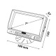 ΟΘΟΝΗ M2 180x120x57mm 7 ΙΝΤΣΕΣ 10-32V ΓΙΑ 3 ΚΑΜΕΡΕΣ ΚΑΙ 3 AUDIO Κάμερες και Απεικόνιση