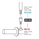ΑΝΤΑΠΤΟΡΑΣ ΓΙΑ ΚΑΘΡΕΠΤΗ ΜΗΧΑΝΗΣ M10DX-M8SX -1ΤΕΜ Καθρέπτες