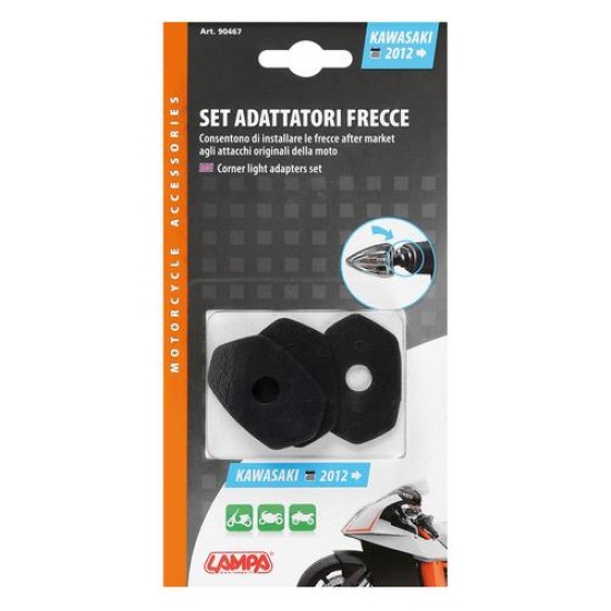 ΑΝΤΑΠΤΟΡΑΣ ΓΙΑ ΦΛΑΣ KAWASAKI 2012+ 48x31mm 4 ΤΕΜ. Αντάπτορες Φλας