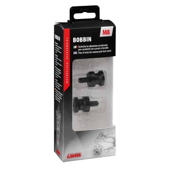 ΜΠΟΜΠΙΝΕΣ ΣΤΗΡΙΞΗΣ ΓΙΑ ΒΑΣΗ/ΚΑΒΑΛΕΤΑ/ΣΤΑΝΤ 8 Χ 1,25 mm (ΜΑΥΡΟ ΑΝΑΔΙΩΜΕΝΟ ΑΛΟΥΜΙΝΙΟ) - 2 ΤΕΜ. Σταντ