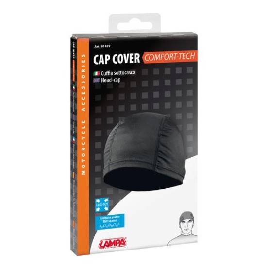 ΣΚΟΥΦΑΚΙ ΕΣΩΤΕΡΙΚΟ ΚΡΑΝΟΥΣ ΜΑΥΡΟ CAP COVER COMFORT-TECH ΠΟΛΥΕΣΤΕΡΙΚΟ Balaclava