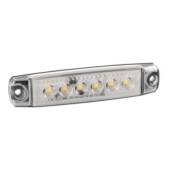 ΦΩΣ ΟΓΚΟΥ 6LED ΛΕΥΚΟ 12/24V 96mm ΑΔΙΑΒΡΟΧΟ 1ΤΕΜ. Φώτα Ογκου