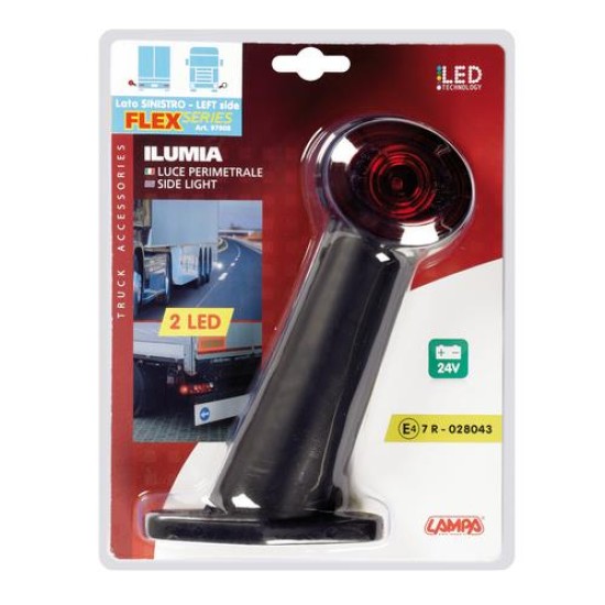ΦΩΣ ΟΓΚΟΥ ΦΟΡΤΗΓΟΥ ILUMIA FLEX 60° 24V 2LED ΛΕΥΚΟ/ΚΟΚΚΙΝΟ ΑΡΙΣΤΕΡΟ 1ΤΕΜ. Εξωτερικά Φώτα & Προβολείς LED ΦΩΣ ΟΓΚΟΥ ΦΟΡΤΗΓΟΥ ILUMIA FLEX 60° 24V 2LED ΛΕΥΚΟ/ΚΟΚΚΙΝΟ ΑΡΙΣΤΕΡΟ 1ΤΕΜ. Εξωτερικά Φώτα & Προβολείς LED