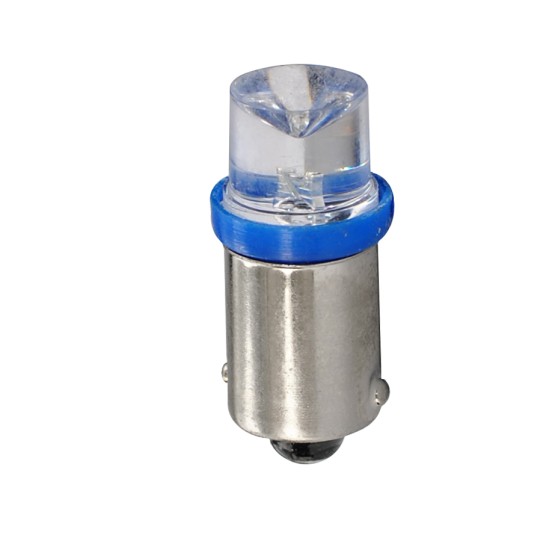 T4W 12V 0,29W BA9s (ΜΙΝΙΟΝ) LED 1xFlux 8mm ΜΠΛΕ 1ΤΕΜ. Με Κάλυκα