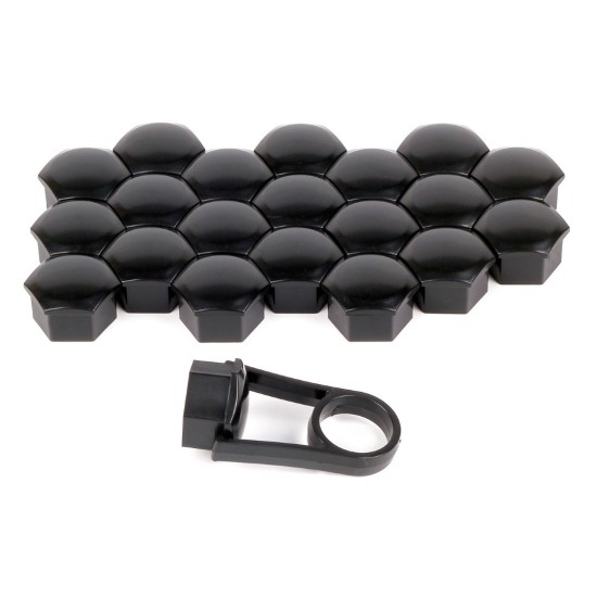 ΚΑΠΑΚΙΑ ΜΠΟΥΛΟΝΙΩΝ/ΠΑΞΙΜΑΔΙΩΝ 19 mm (ΜΑΥΡΑ ΚΟΝΤΑ ABS ΠΛΑΣΤΙΚΑ) - 20 ΤΕΜ. Διάφορα Διακοσμητικά Τροχών