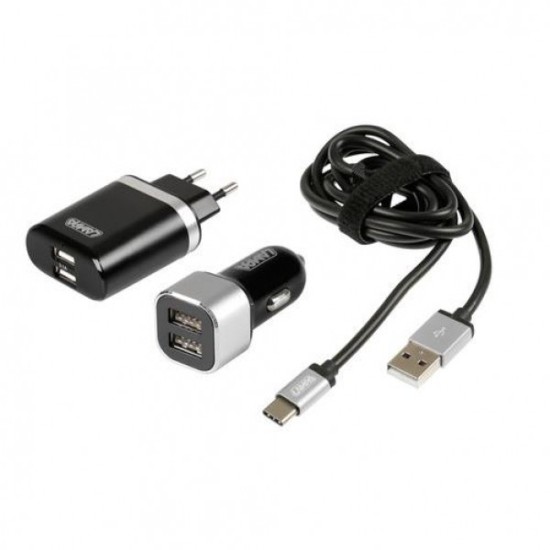 ΚΑΛΩΔΙΟ ΦΟΡΤΙΣΗΣ SILVER LINE USB TYPE C -100 cm (ΔΙΠΛΟΣ ΑΝΤΑΠΤΟΡΑΣ ΑΝΑΠΤΗΡΑ 12/24V ΚΑΙ ΠΡΙΖΑ 220 V) Αντάπτορες ΚΑΛΩΔΙΟ ΦΟΡΤΙΣΗΣ SILVER LINE USB TYPE C -100 cm (ΔΙΠΛΟΣ ΑΝΤΑΠΤΟΡΑΣ ΑΝΑΠΤΗΡΑ 12/24V ΚΑΙ ΠΡΙΖΑ 220 V) Αντάπτορες