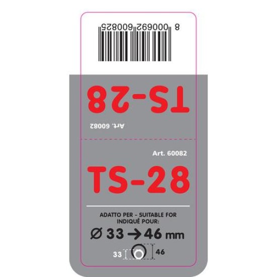 ΑΚΡΟ ΕΞΑΤΜΙΣΗΣ TS-28 Φ 33-46 - ΣΤΡΟΓΓΥΛΟ ΛΟΞΟ Μπούκες Εξάτμισης