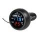 ΒΟΛΤΟΜΕΤΡΟ ΜΠΑΤΑΡΙΑΣ SMART-PLUG  3 in 1 12/24V 2,1A (ΜΕ ΘΕΡΜΟΜΕΤΡΟ ΚΑΙ ΘΥΡΑ USB) Βολτόμετρα