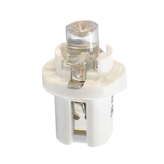 BAX 24V B8,5d 0,29W LED 1xFLUX 8mm ΛΕΥΚΟ ΔΙΑΘΛΑΣΗ 1ΤΕΜ. M-TECH Με Κάλυκα
